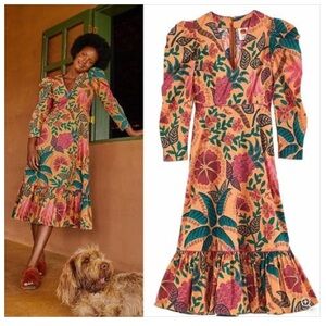 Brand New Size Small Flowerdoscopic Cotton Dress